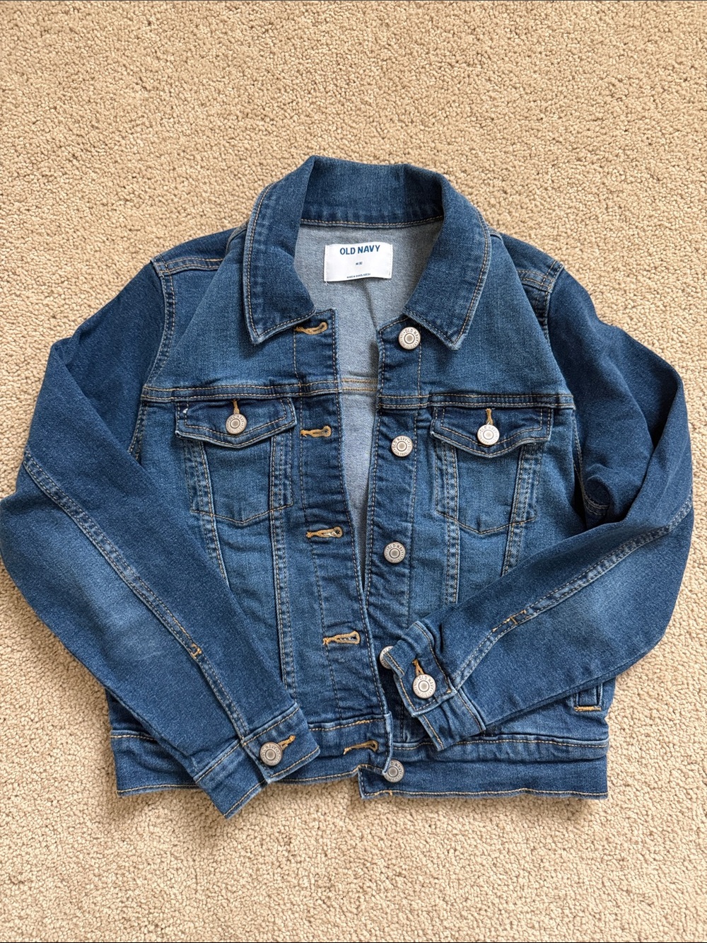 Old Navy Blue Kids Denim Jacket with Button Front